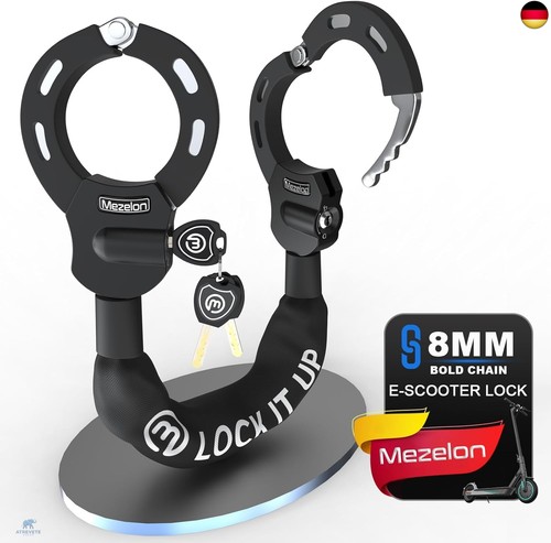 Mezelon scooter schloss - schloss, 8mm